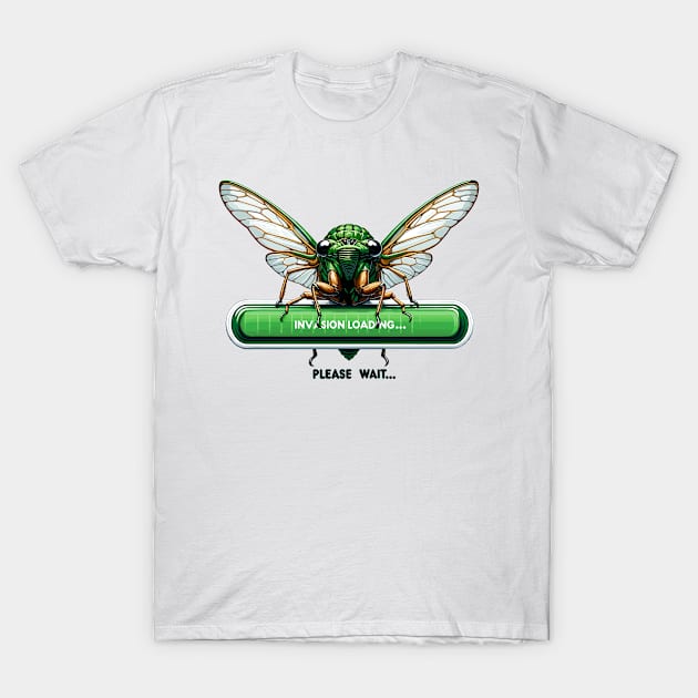 Cicada Invasion Loading Funny Cicada Summer T-Shirt by creative